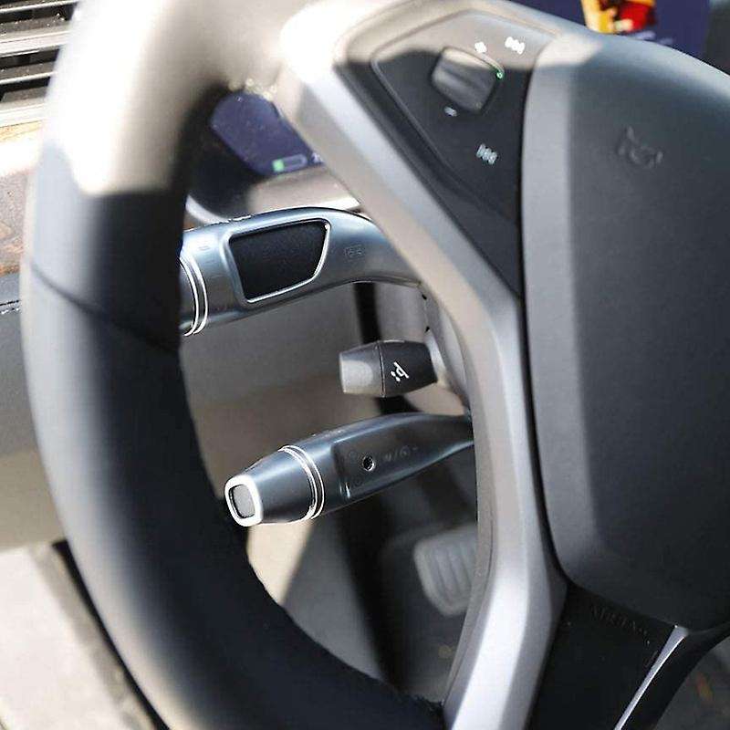 Steering Wheel Wiper Lever Sequins Gear Lever Trim Covers for MODEL S/MODEL X/ QX30