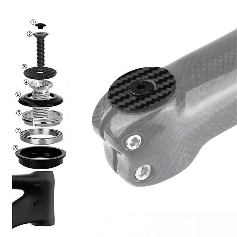 Stem Cap Bike Power Cap Bicycle Headset Top Cover for Mountain Road Bike Table Cover Carbon Steering