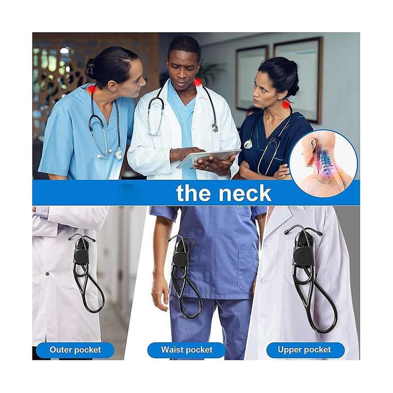 Stethoscope Holder-Stethoscope Clip Hip Holder with Leather Stethoscope Holster for & Most Stethosco