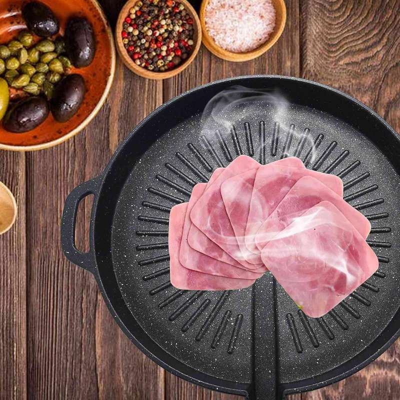 Stone Baking Tray Korean Household Induction Cooker Gas Universal Barbecue Pot Square Baking Tray