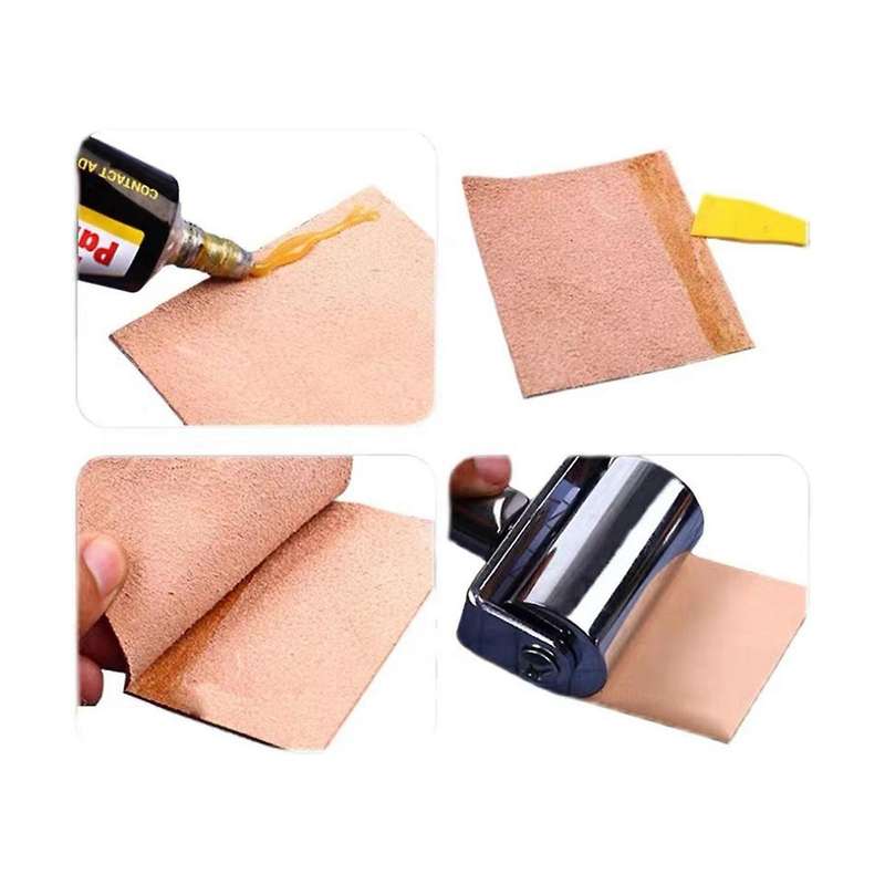 Stitcher Sewing Awl Hand Sewing Device with Durable Handle with Leather Roller Rippe for Canvas, Lea