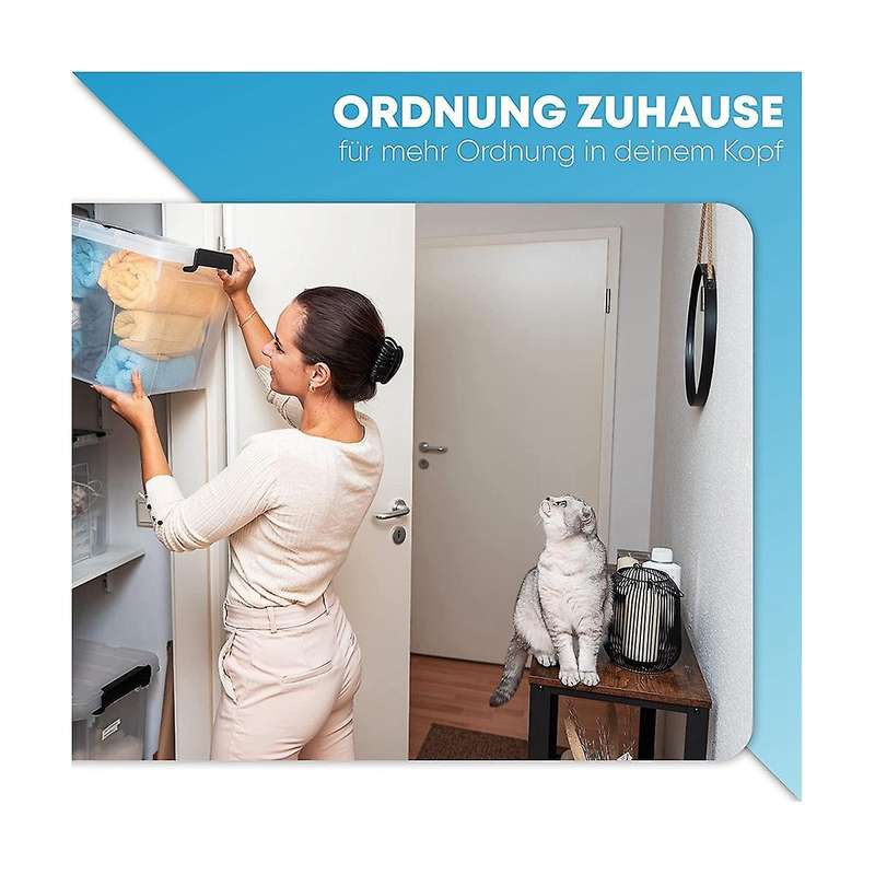 Storage Boxes with Lids, 3, Modern Stacking Boxes for Organisation and Storage, Extremely