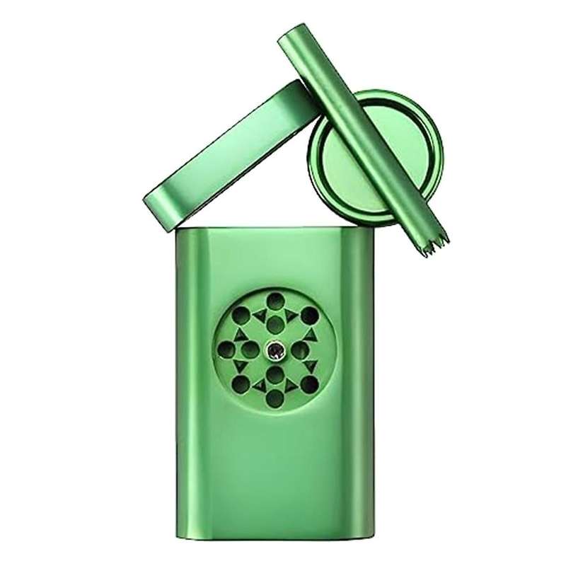 Storage Case with Mini Grinder All-In-One, Portable Storage Box Grinder for Travel