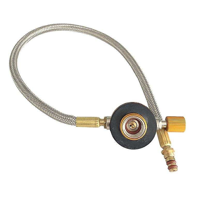 Stove Valves Connector Outdoor Camping Stove Gas Refill Fuel Valve Connector Gas Extension Pipe Tube