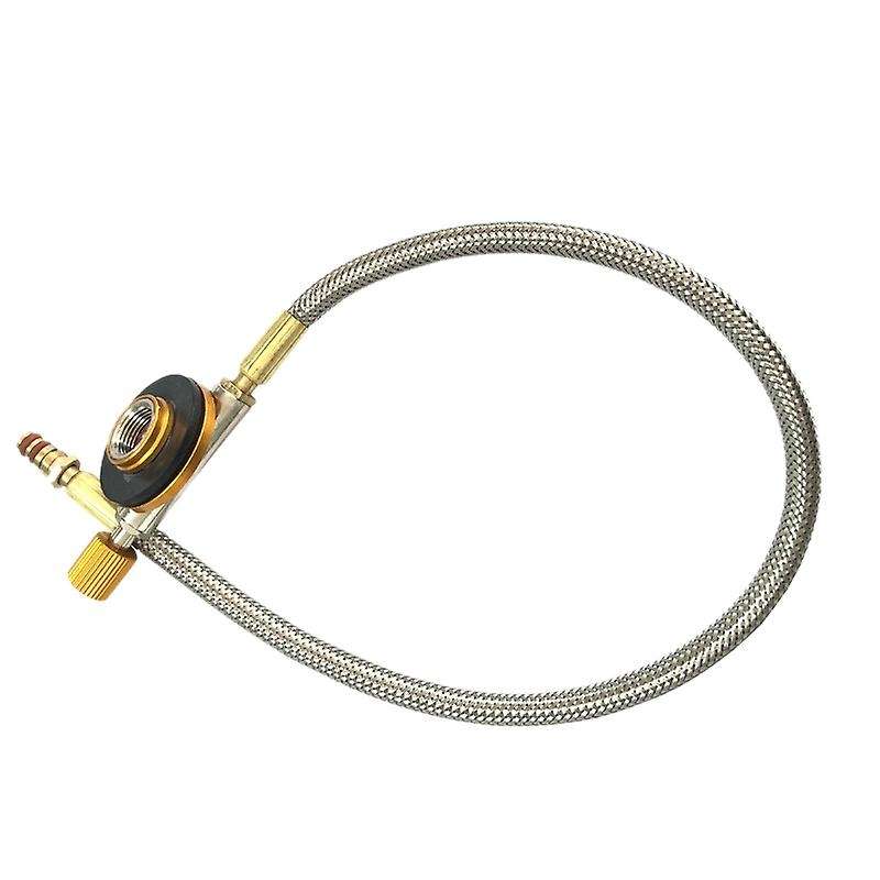Stove Valves Connector Outdoor Camping Stove Gas Refill Fuel Valve Connector Gas Extension Pipe Tube