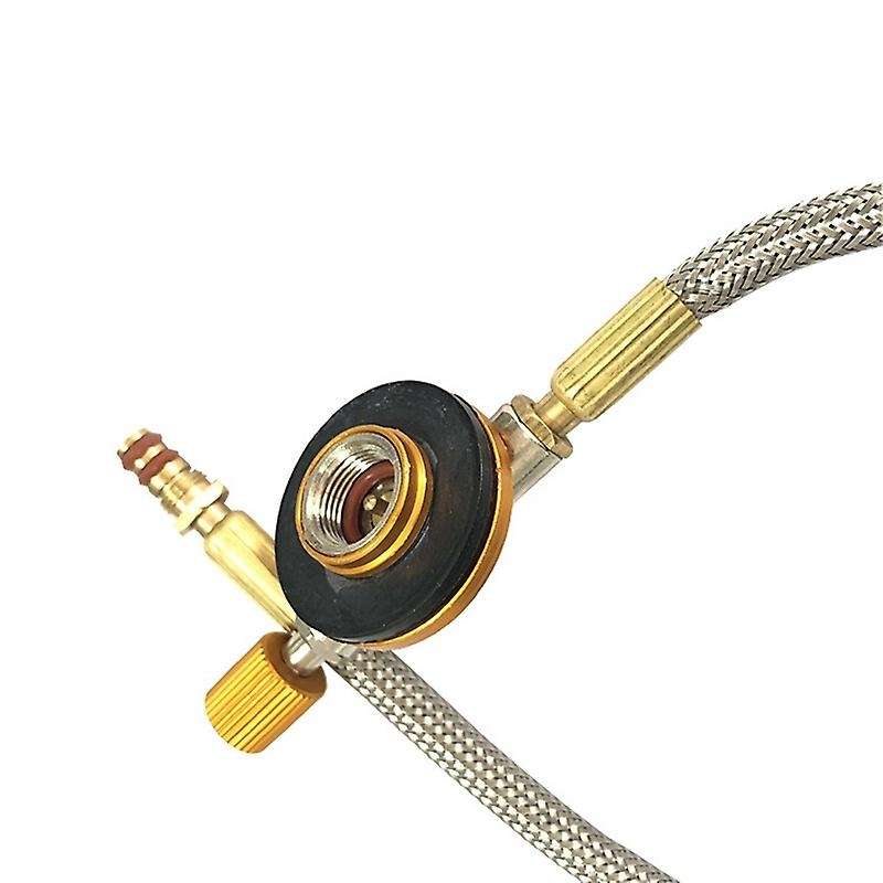 Stove Valves Connector Outdoor Camping Stove Gas Refill Fuel Valve Connector Gas Extension Pipe Tube