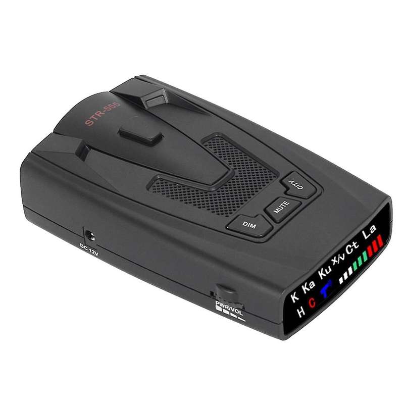 Str-555 Car Radar Full-frequency English Russian Thai Voice Auto Vehicle Speed Alert Alarm Warning