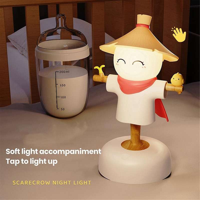 Straw Man USB Home Decor Night Light Bedside Atmosphere Night Light Birthday Gift Night Light