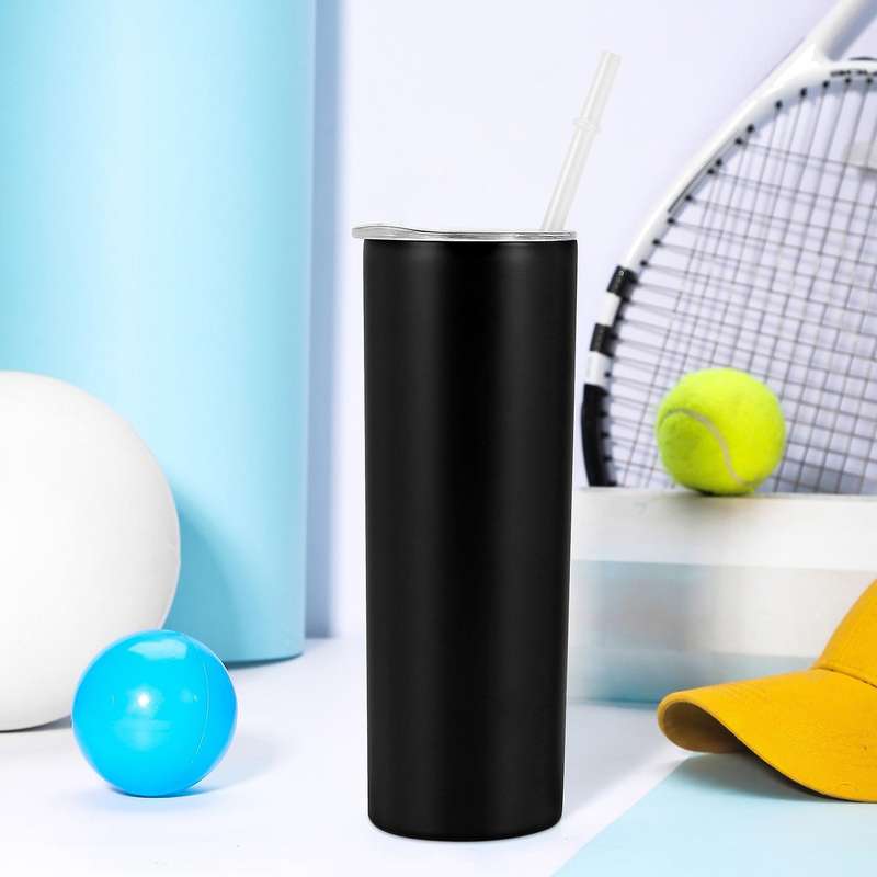 Straw Cup Bingba Cup Portable Car Water Cup 20oz Straight Body Cup Beer Cup Straw Water Cup 2pack
