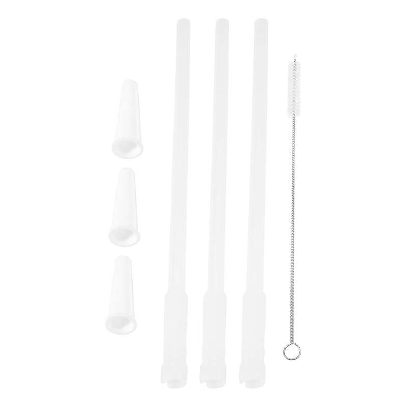 Straws Compatible Gallon Water Bottle , Reusable Adjustable Straws for 1000Ml/2000Ml Jug, 3 Straws S