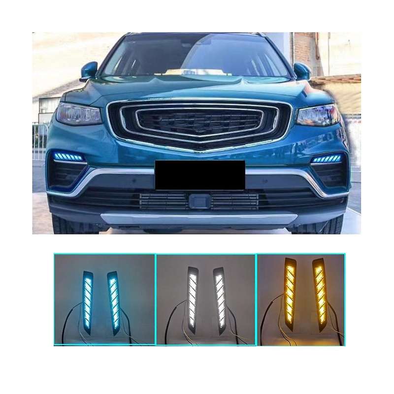 Streaming Turn Signal 3-color Daytime Running Light for Geely Boyue Pro/ X70 2018-2021