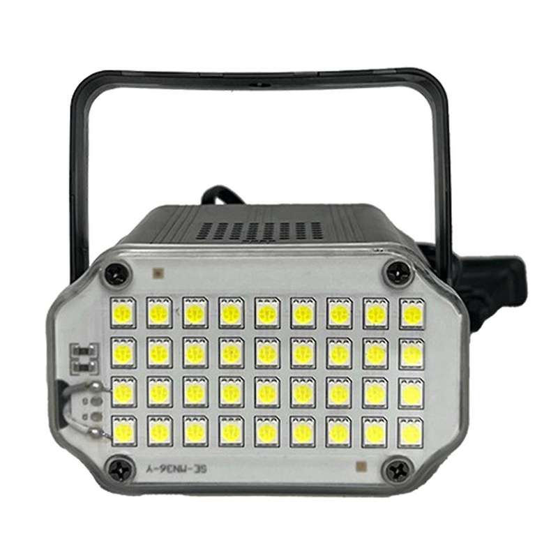 Strobe Light with Sound Activation & Adjustable Speed, 36 Super-Bright White LED