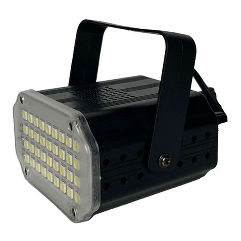 Strobe Light with Sound Activation & Adjustable Speed, 36 Super-Bright White LED