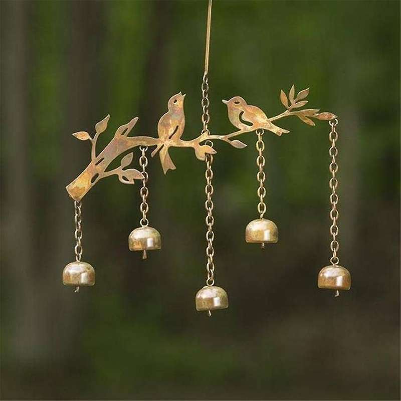 Stunning Birds Bells Wind Chime for Outdoor Garden and Indoor Room Embellishment