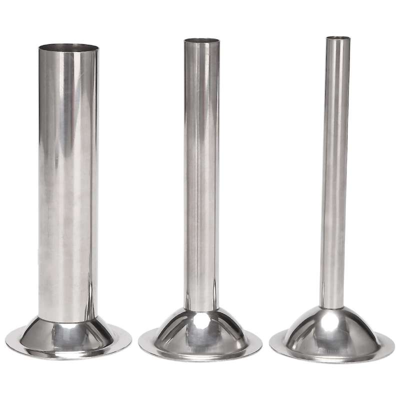Stuffing Tubes,Stainless Steel Funnels Attachment for Manual Sausage Stuffer, for Food Grinders ( 3