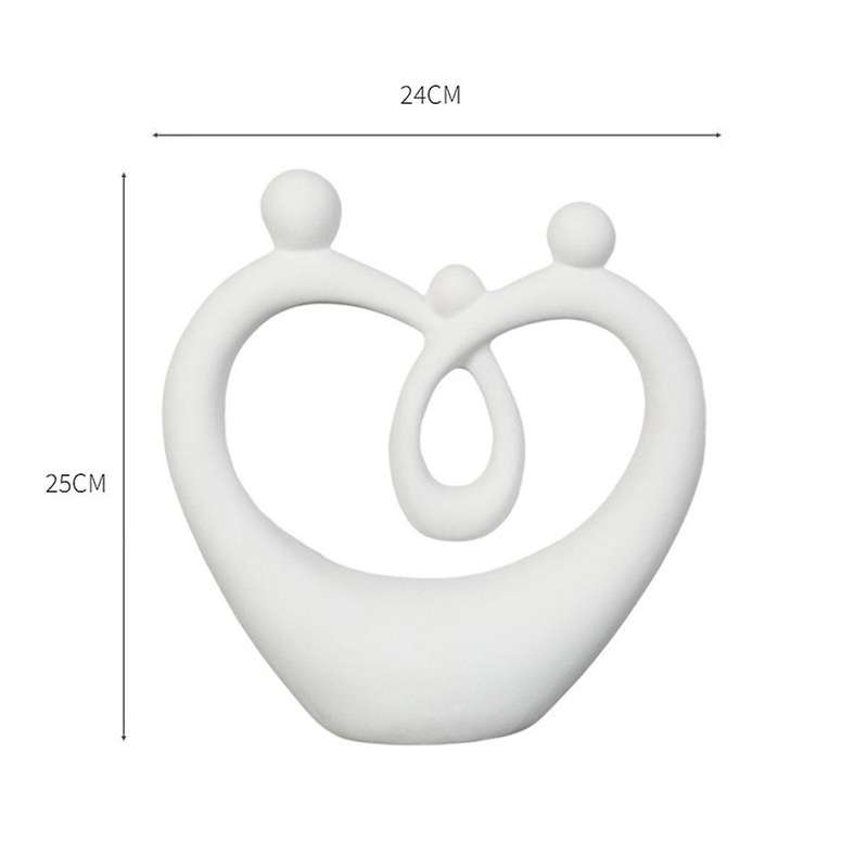 Stylish Sculpture Family Happiness - Timeless Family Sculpture Home Decor - Abstract Decorative Stat