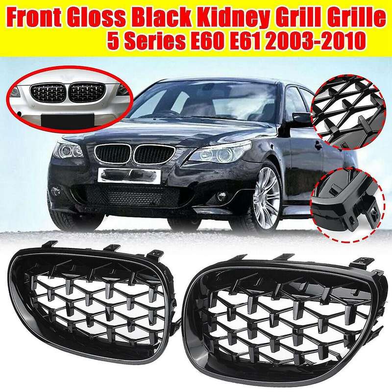 Style Front Grill Kidney Grille for - 5 Series E60 Sedan E61 Touring 2003-2010 51137065701 511370657