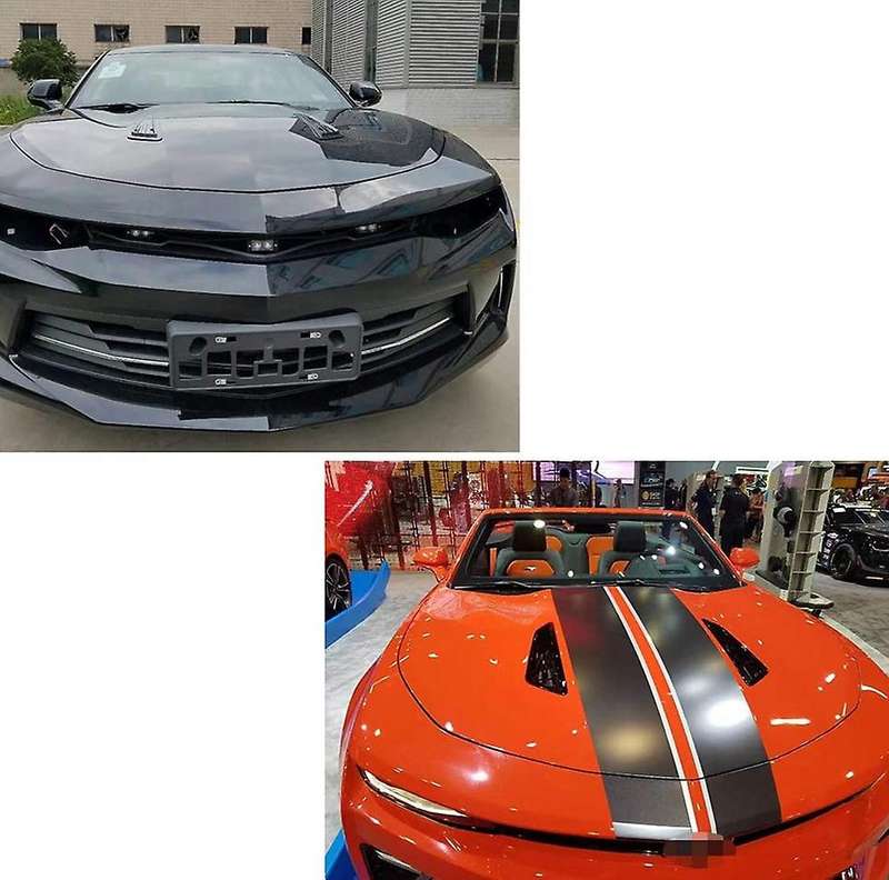 Style Gloss Black Bonnet Hood Vent Scoop Covers for 2016-2018 1LT 2LT- 2016-2018