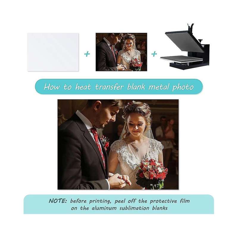 Sublimation Blanks Products for 8x10 Picture Frame, 20pcs Double-sided Sublimation Blank Aluminum fo