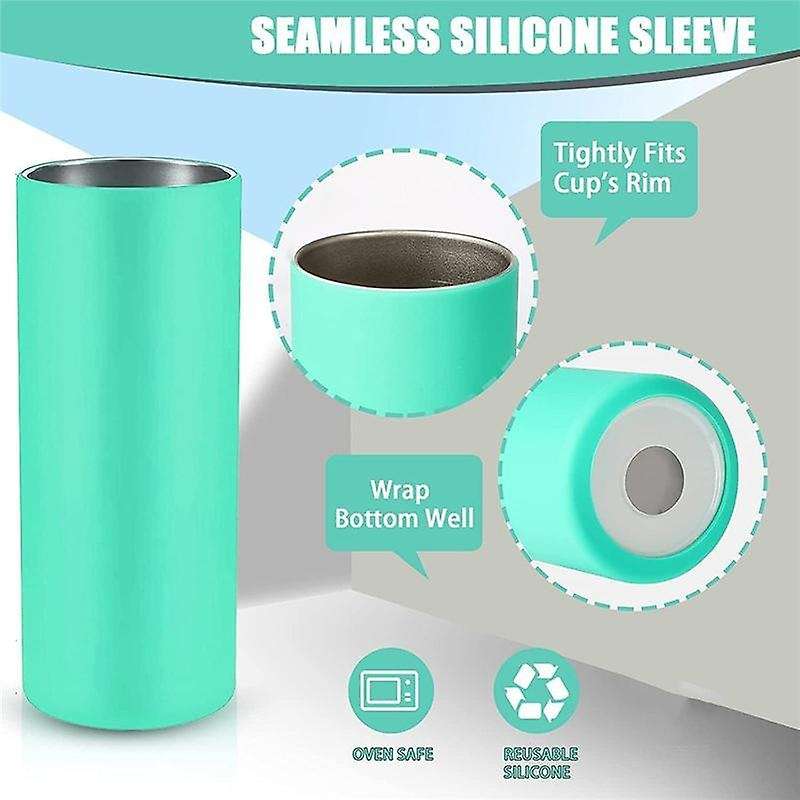 Sublimation Blanks Glass Silicone Strap Kit for 20 Tight Straight Blanks, Sublimation Blanks Glass