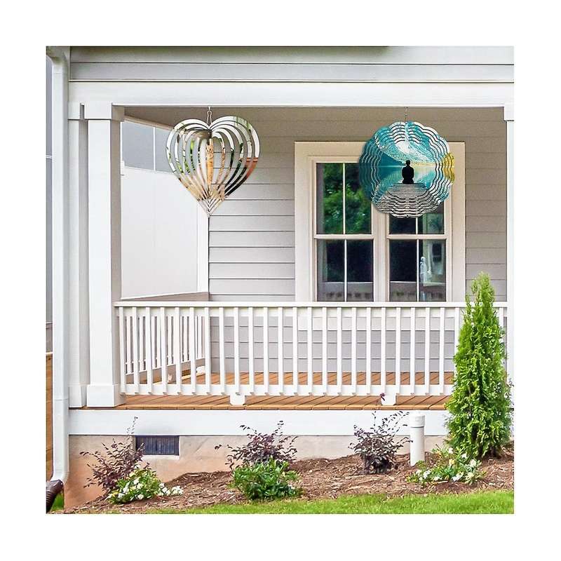 Sublimation Wind Spinner Blanks, Metal Blank Wind Spinners Wind Kinetic Sculptures for Garden Wind