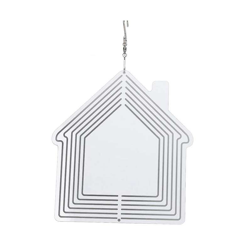 Sublimation Wind Spinner Blank,4pcs 10 Inch Wind Spinner Hanging 3d Aluminum Double Sided Sublimati