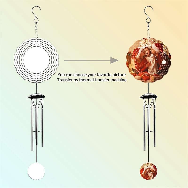 Sublimation Wind Spinner Blanks 6inch Sublimation Blanks for Heat Press Transfer Sublimation Blank
