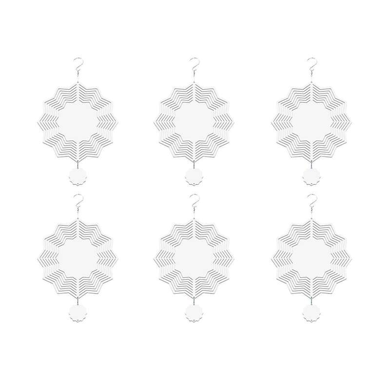 Sublimation Wind Spinner Blanks 3d Wind Spinners Hanging Wind Spinners for Outdoor Garden Decoratio