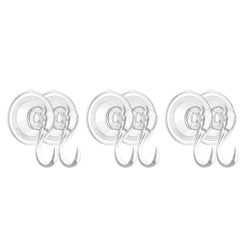Suction Cup Hooks,Clear Heavy Duty Suction Hooks,Window Glass Door Suction Holder Hook for Bathroom
