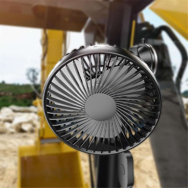 Suction Cup Car Fan Portable USB Fan 12V/24V Universal High Wind Silent Rotatable Small Noise Cooli
