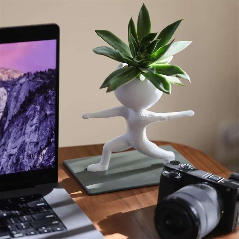 Succulent Yoga Flower Pots, Yoga Succulent Flower Pots, Gym Succulent Flower Pots