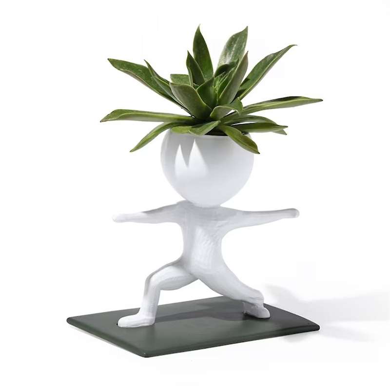 Succulent Yoga Flower Pots, Yoga Succulent Flower Pots, Gym Succulent Flower Pots