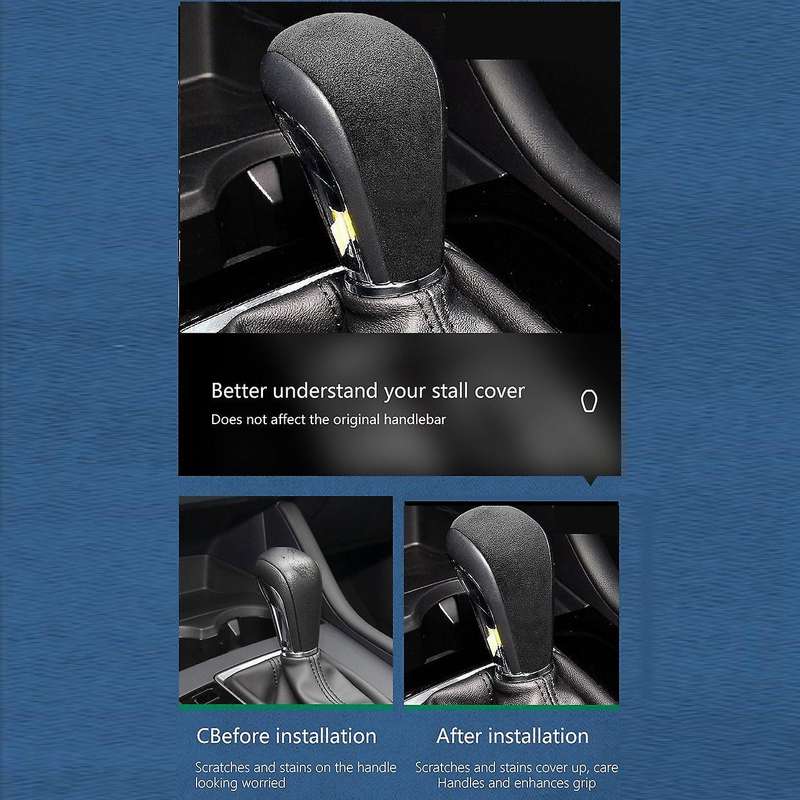 Suede Accessories for 3 Axela Cx30 -30 2020 2021 Gear Shift Knob Cover Protector Trim Gear Head Dec