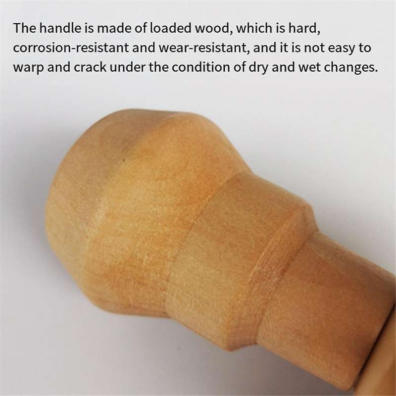Suitable 58mm Coffee Machine Portafilter Brush,wooden Handle Coffee Powder Bowl Cleaning Brush