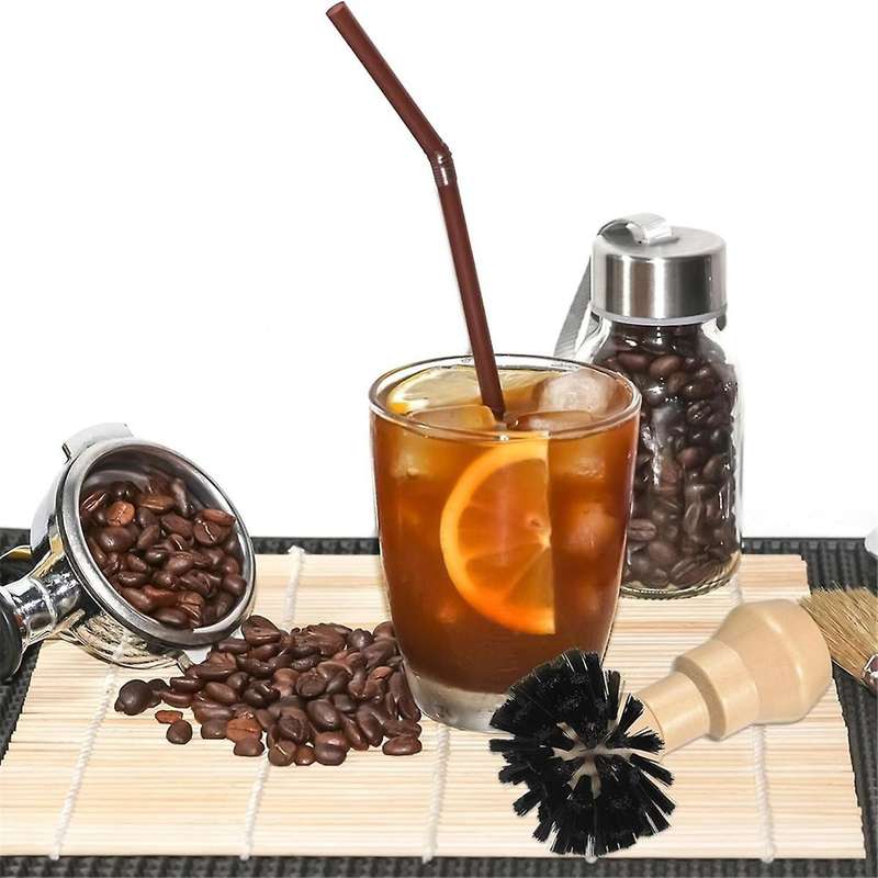 Suitable 58mm Coffee Machine Portafilter Brush,wooden Handle Coffee Powder Bowl Cleaning Brush
