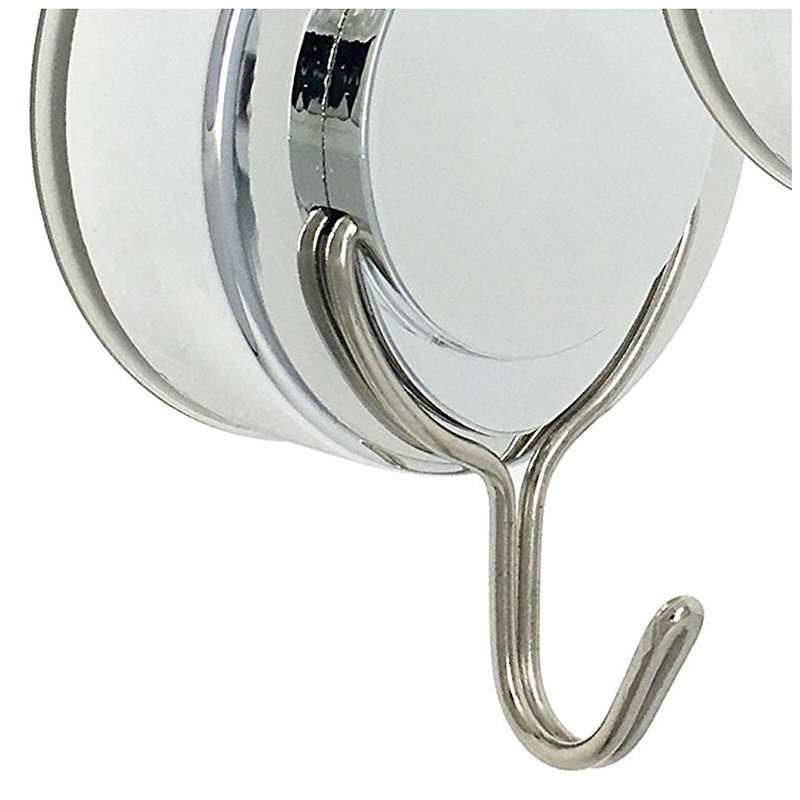 Suction Hook 2 Pack Vacuum Stainless Steel Suction Cup Hooks,Triple Hooks Wall Hook,Bath Towel Hook
