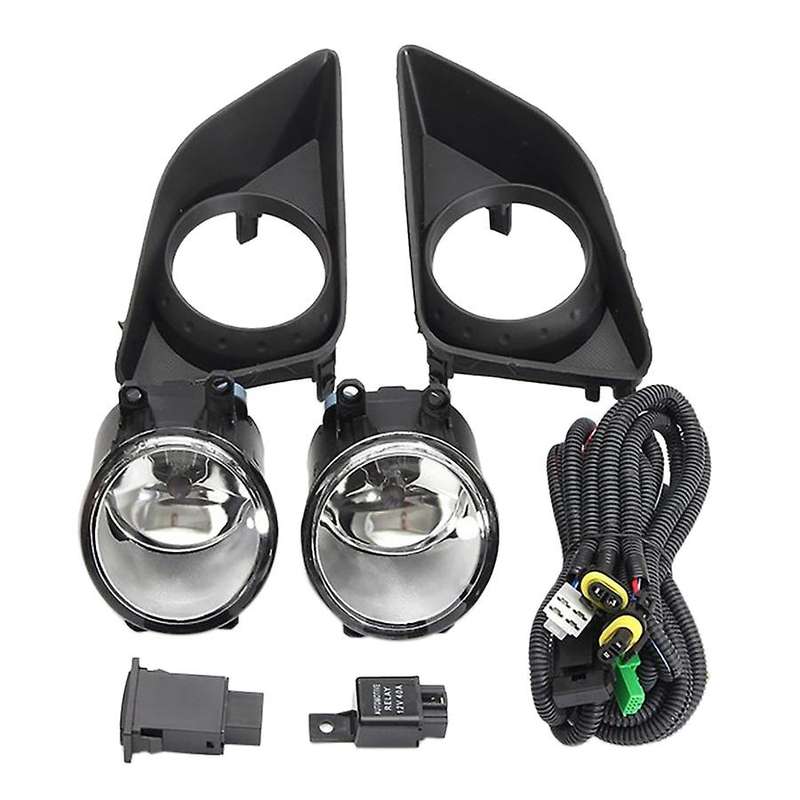 Suitable for 2007 2008 2009 Front Bumper LED Fog Lamp with Switch Wire Group Lamp Frame Bulb H11