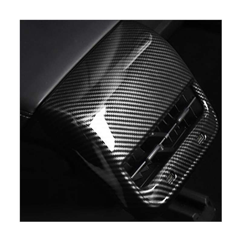 Suitable for 3 18-19 Dry Carbon Fiber Car Rear Air Outlet Cover Decorative Plate