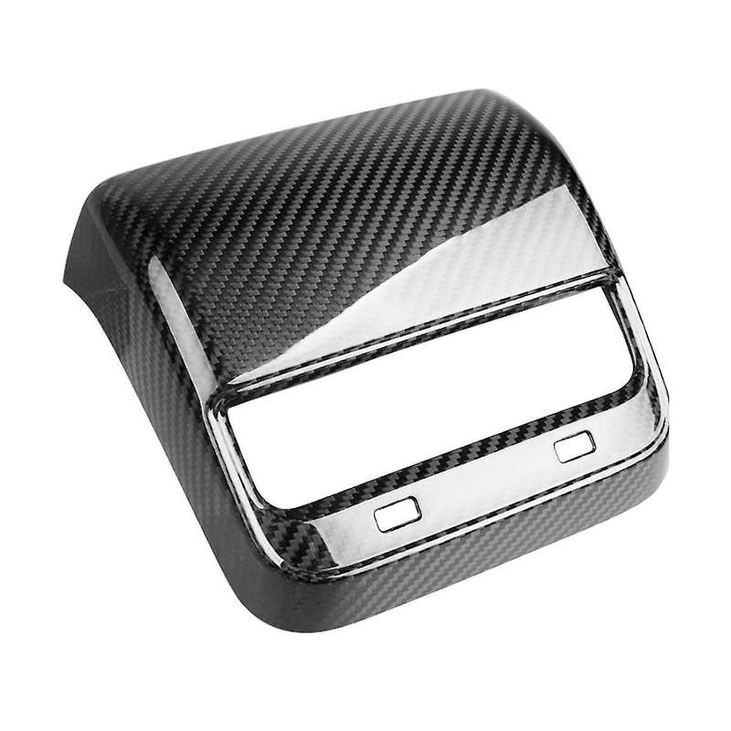 Suitable for 3 18-19 Dry Carbon Fiber Car Rear Air Outlet Cover Decorative Plate
