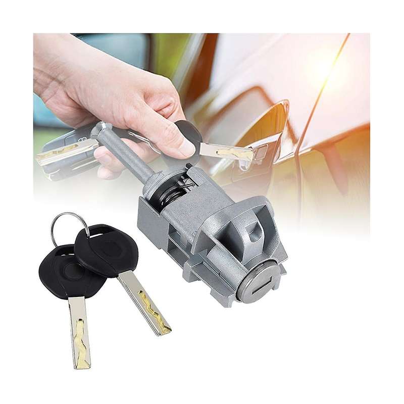 Suitable for 2001-2006 E46 3 Series Door Lock Cylinder Assembly, with 2 Keys 51217019975 Left Front