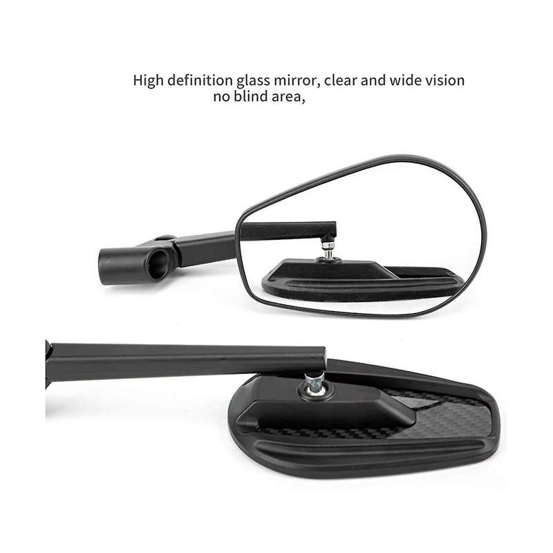 Suitable for Electric Vehicles and Motorcycles CNC Aluminum Alloy Carbon Fiber View Reversing Rearv