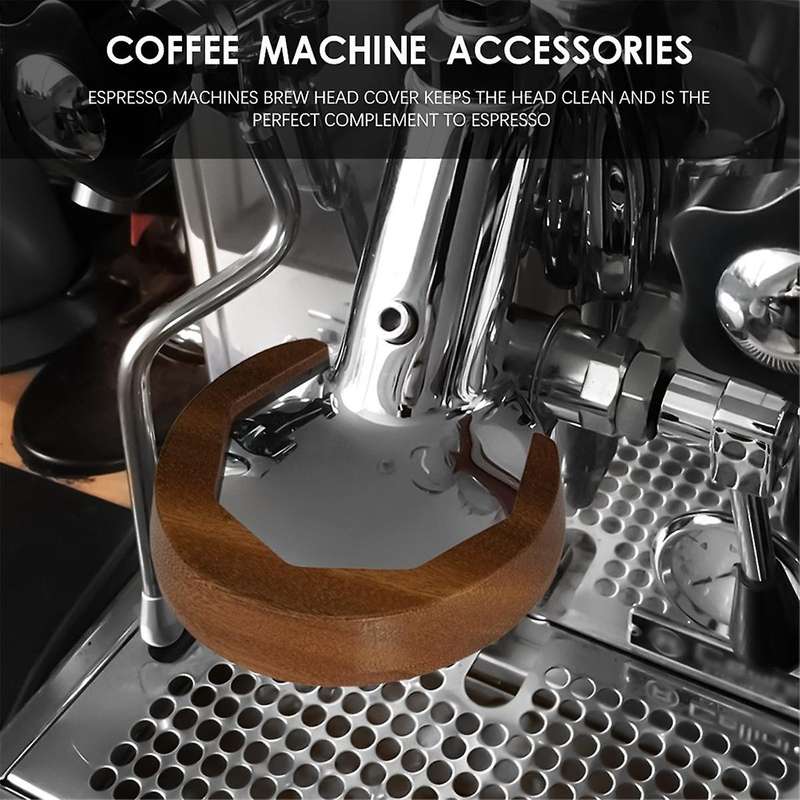 Suitable for E61 Series Coffee Machine Accessories Brewing Head Walnut Solid Wood Anti-Scalding Ring