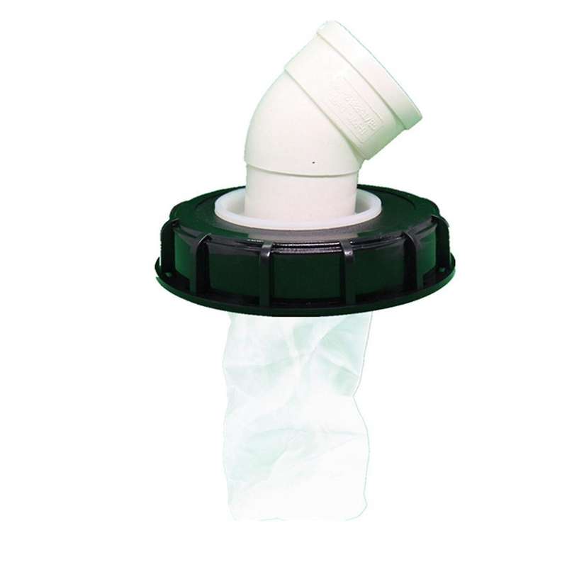 Suitable for Ibc Ton Barrel Accessories Extension Tube 45 Degree Rainwater Tank Plastic Cover, Filte
