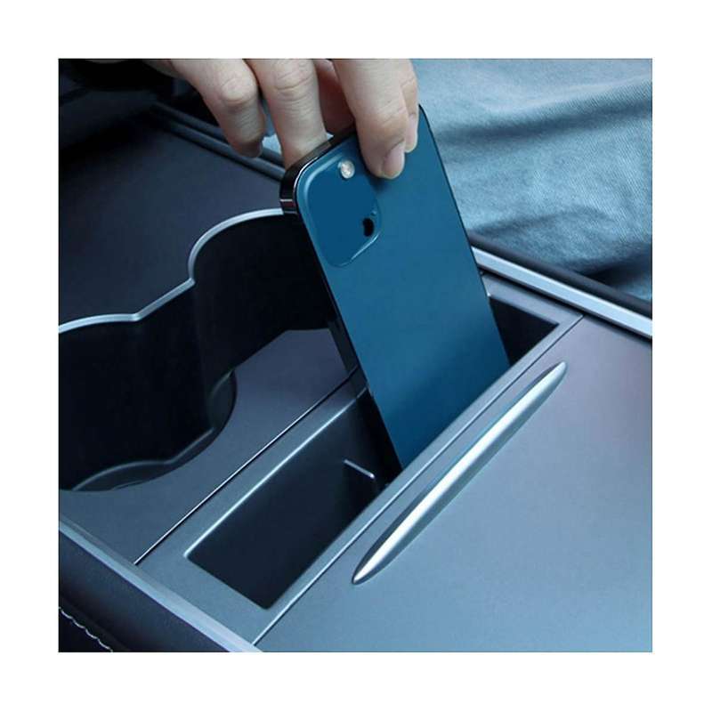 Suitable for Model 3 Y Centre Console Phone Storage Box Armrest Box Interior Decoration