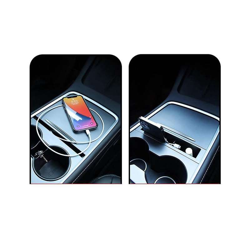 Suitable for Model 3 Y Centre Console Phone Storage Box Armrest Box Interior Decoration