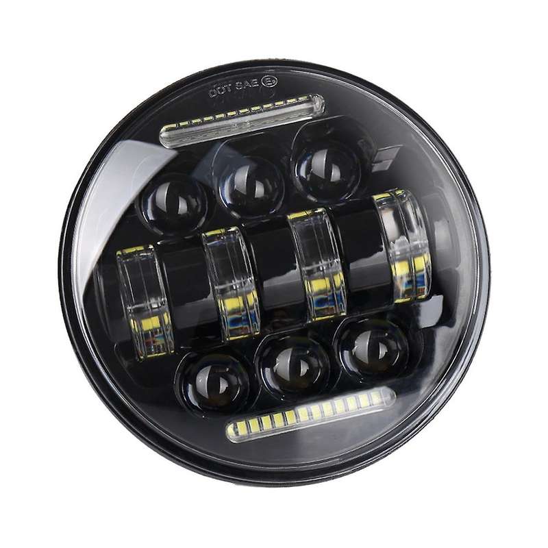 Suitable for Motorbikes 5.75 Inch with Daytime Running Lights Angel Eyes Long and Low Beam 12v Led