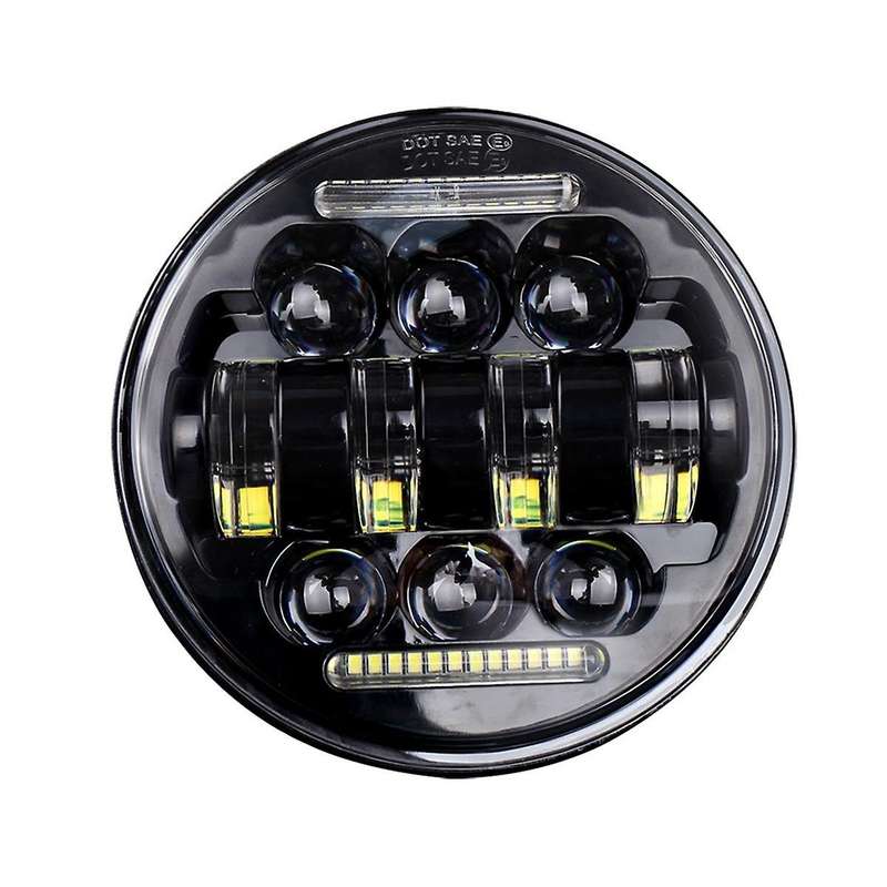 Suitable for Motorbikes 5.75 Inch with Daytime Running Lights Angel Eyes Long and Low Beam 12v Led