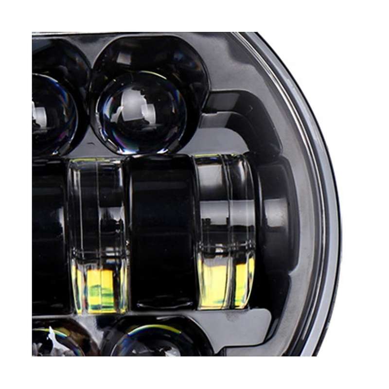 Suitable for Motorbikes 5.75 Inch with Daytime Running Lights Angel Eyes Long and Low Beam 12v Led