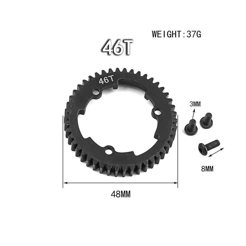Suitable for Traxxa E- 2.0 XO-1 Big X Hardened and Reinforced 46T Tooth Main Gear