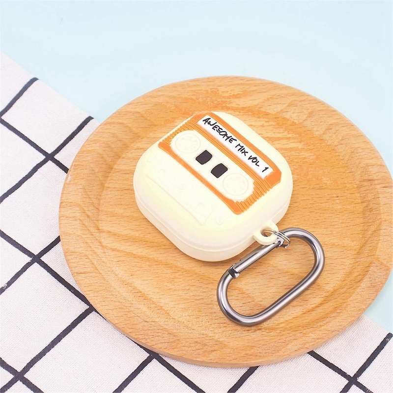 Suitable Galaxy Buds FE/Live/Pro/2 Bluetooth Headphone Protective Cover Cartoon Retro Tape